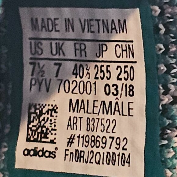 ADIDAS Men's EQT Support SK Originals Primeknit Slip Ons Black Green Grey - Picture 4 of 9